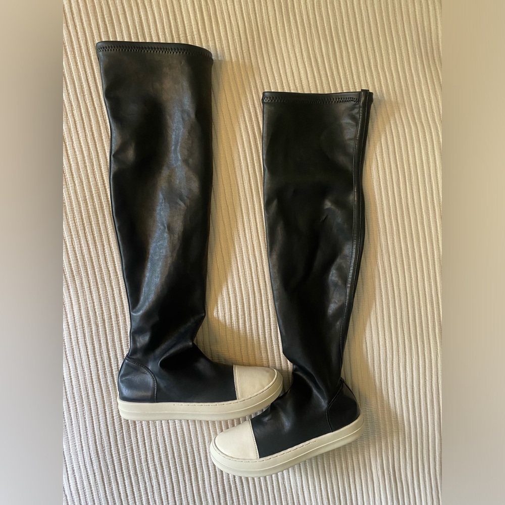Rick Owens stocking sneaker boots Stretch leather Size women’s 8 men’s 7 eu 38.5